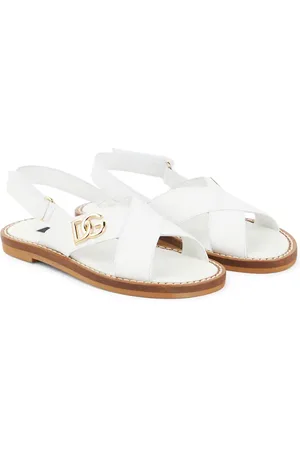 Dolce & Gabbana Logo leather sandals