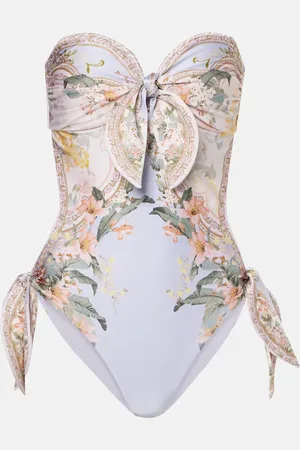 ZIMMERMANN Wylie floral open-back swimsuit