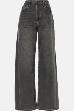 AG Jeans Mid-rise wide-leg jeans