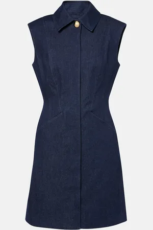 VERONICA BEARD Serina cotton-blend minidress