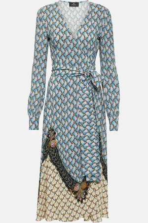 Etro Floral sablÃ© midi dress