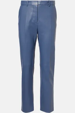 Joseph Coleman mid-rise leather straight pants