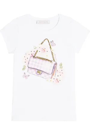 MONNALISA Printed cotton-blend jersey T-shirt