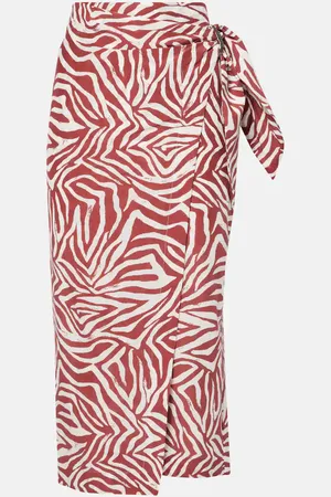 Brunello Cucinelli Printed cotton and silk wrap skirt