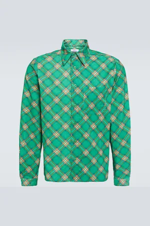 ERL Checked cotton corduroy shirt