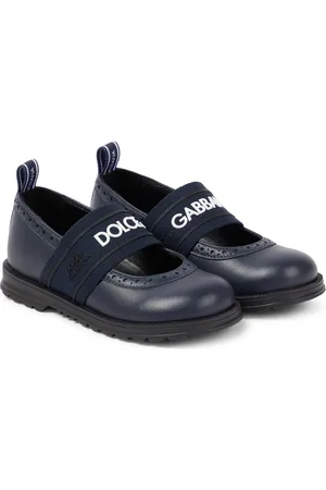Dolce & Gabbana Logo leather Mary Jane flats