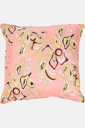 Puccini Printed silk twill pillow