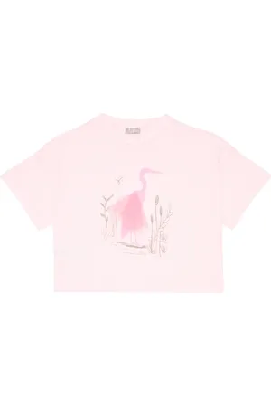 Il gufo Printed cotton jersey T-shirt