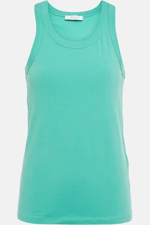 Max Mara Noemi cotton-blend jersey tank top