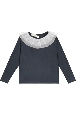 Suncracy Saladeta tulle-trimmed top