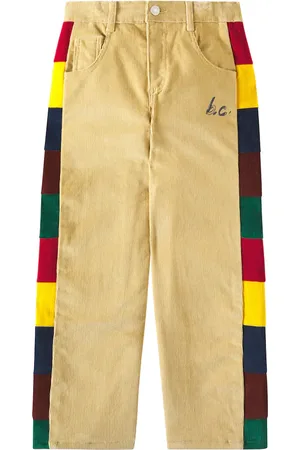 Bobo Choses BC colorblocked corduroy straight pants