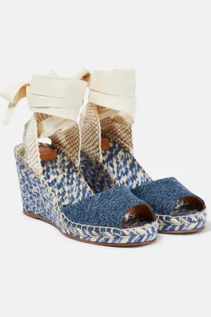Chloé Piia denim espadrille wedges