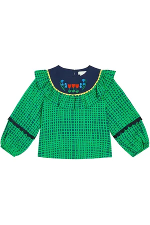 Stella McCartney Striped embroidered top