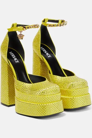 VERSACE Medusa Aevitas embellished platform pumps