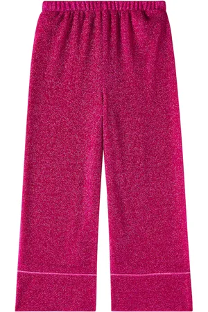 Oseree LumiÃ¨re lamÃ© wide-leg pants