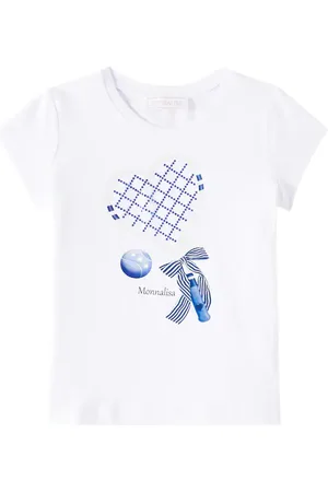 MONNALISA Printed cotton-blend jersey T-shirt