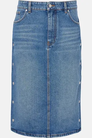 Stella McCartney Mid-rise denim pencil skirt