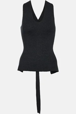 Joseph Sleeveless ribbed-knit top