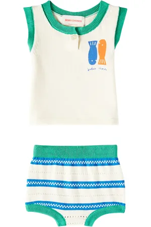 Bobo Choses Baby Lucky Fish cotton top and bloomers set