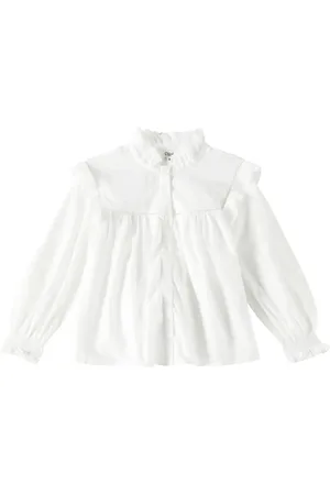 Chloé Ruffled cotton blouse