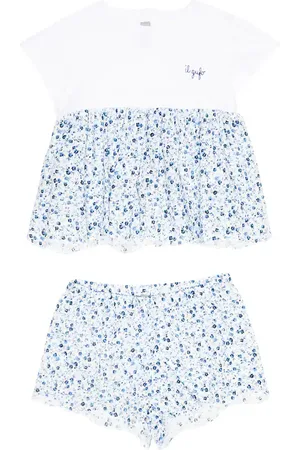 Il gufo Baby cotton dress and shorts