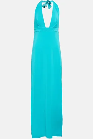 Max Mara Halter-neck jersey maxi dress