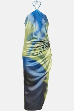 Simkhai Hansel printed halterneck midi dress