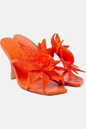 Bottega Veneta Adam raffia-trimmed leather mules