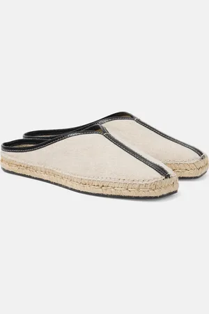 Totême The Espadrille leather-trimmed mules