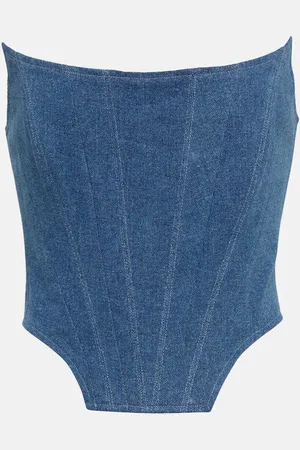 GIUSEPPE DI MORABITO Denim bustier top