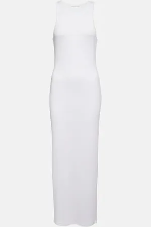 The Row Tikea ribbed-knit maxi dress