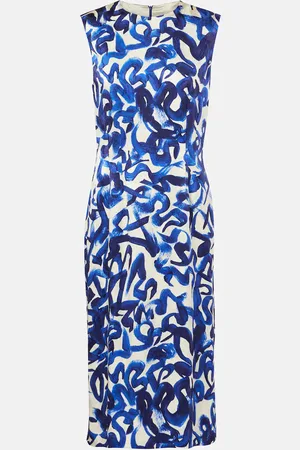 DRIES VAN NOTEN Printed jacquard midi dress