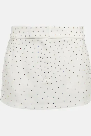 ALEX PERRY Carling embellished crÃªpe miniskirt