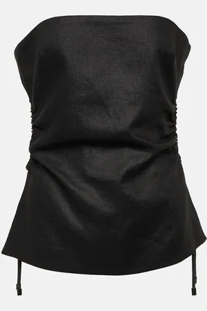 SIR Josefina strapless linen top