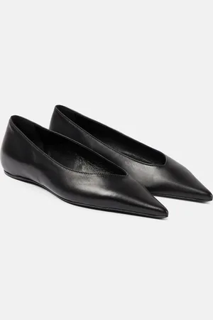 Totême The Asymmetric leather ballet flats
