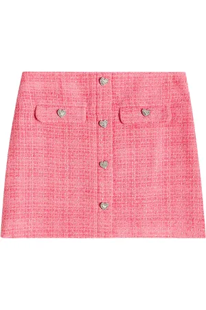 Self-Portrait Embellished bouclÃ© skirt