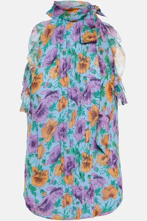 VERONICA BEARD Dali floral silk top