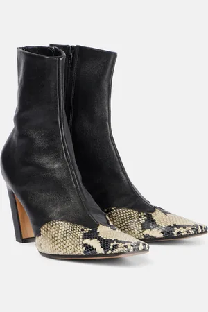 Khaite Nevada leather ankle boots