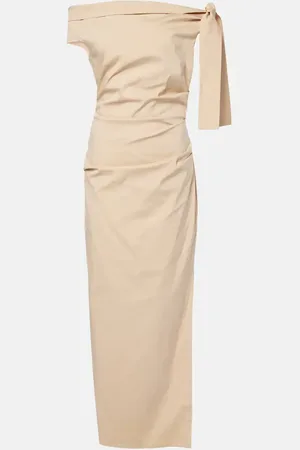 SIR Dahlia off-shoulder cotton-blend gown