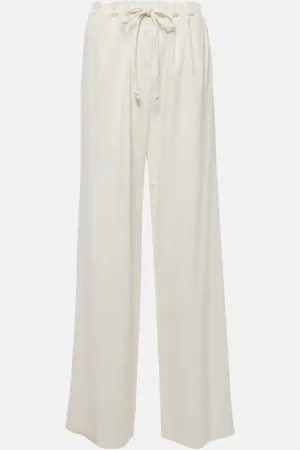 Proenza Schouler Linen-blend wide-leg pants
