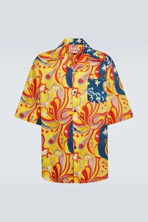 Marni X No Vacancy Inn printed cotton shirt