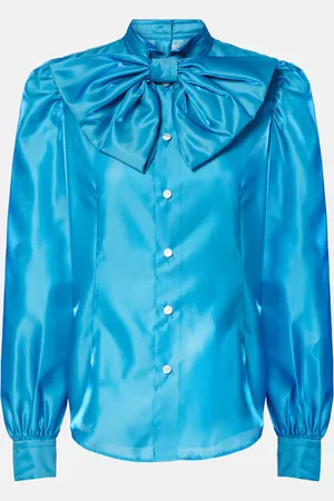 NOIR KEI NINOMIYA Bow-detail satin blouse