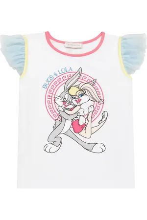 MONNALISA Printed cotton-blend jersey T-shirt