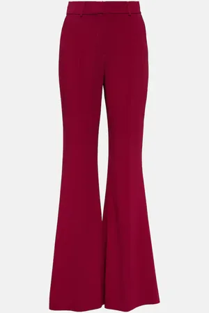 Elie saab High-rise crÃªpe flared pants