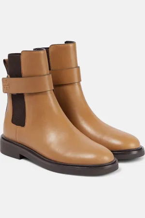 Tory Burch Embossed leather Chelsea boots