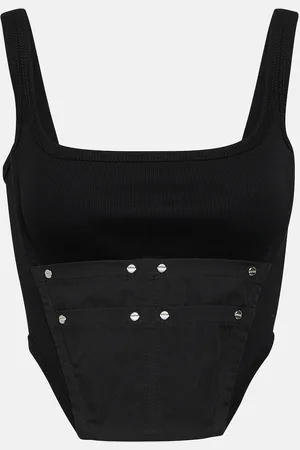 DION LEE Workwear cotton corset top