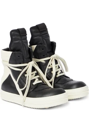 Rick Owens Geobasket high-top leather sneakers