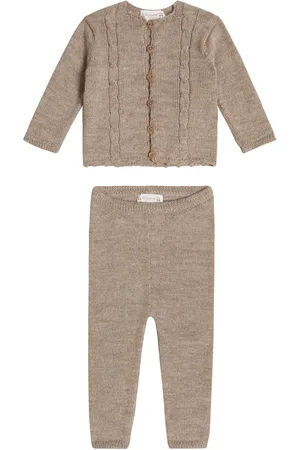 BONPOINT Baby Dangelou alpaca cardigan and pants set