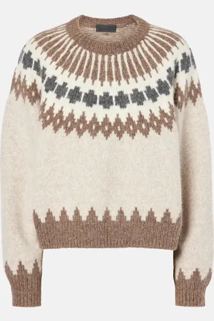 NILI LOTAN Alena Fair Isle alpaca-blend sweater