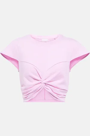 Isabel Marant Zineae cotton jersey crop top
